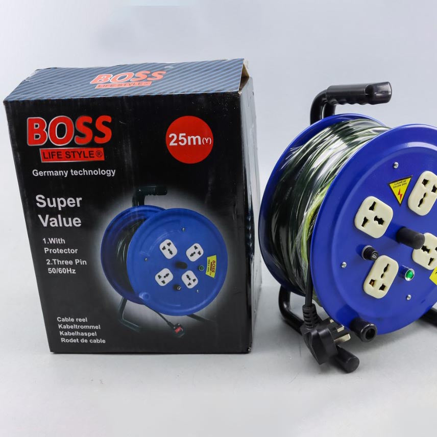 إسطوانة روول مشترك توصيل كهربائي 25 متر BOSS