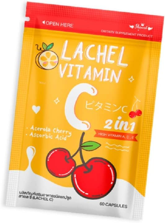 عرض 1+1 - كبسولات فيتامين سي من لاشيل، 60 كبسولة