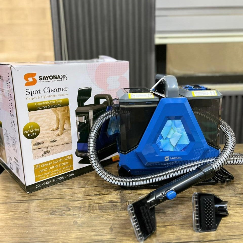 مكنسة تنظيف السجاد والمفروشات القوية 550W – مزيل بقع احترافي بخزان مزدوج