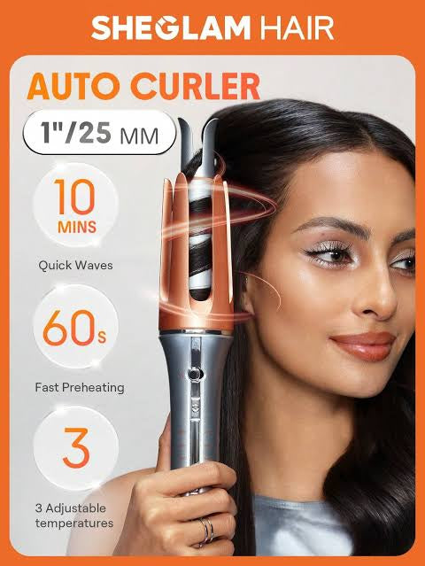 جهاز تجعيد الشعر الأوتوماتيكي SHEGLAM It-Curl – تموجات مثالية بضغطة واحدة