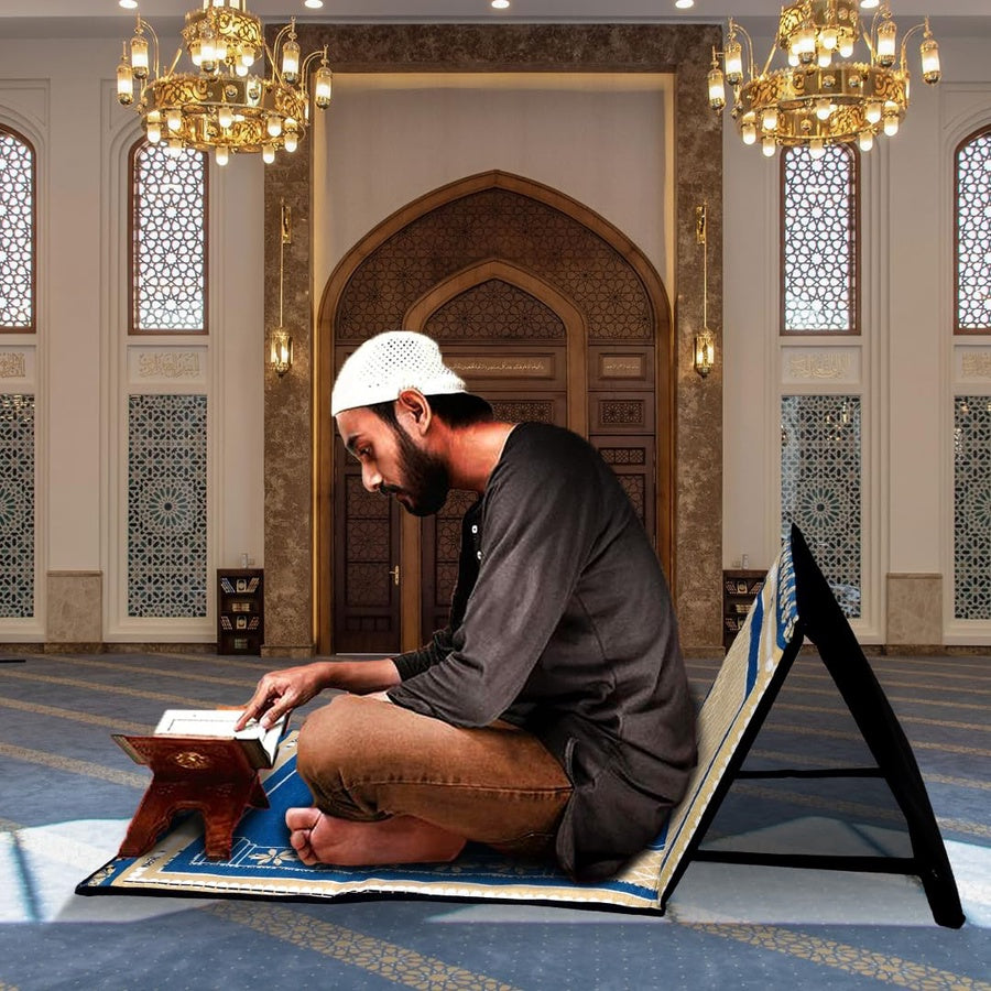 سجادة صلاة قابلة للطي مع مسند ظهر – راحة أثناء العبادة