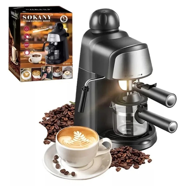ماكينة الإسبريسو بالبخار Sokany SK-6810 | قهوة احترافية في المنزل