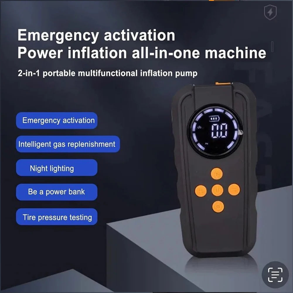 جهاز تشغيل السيارة ومضخة هواء HiMK CM-315 | باور ستارتر 2 في 1