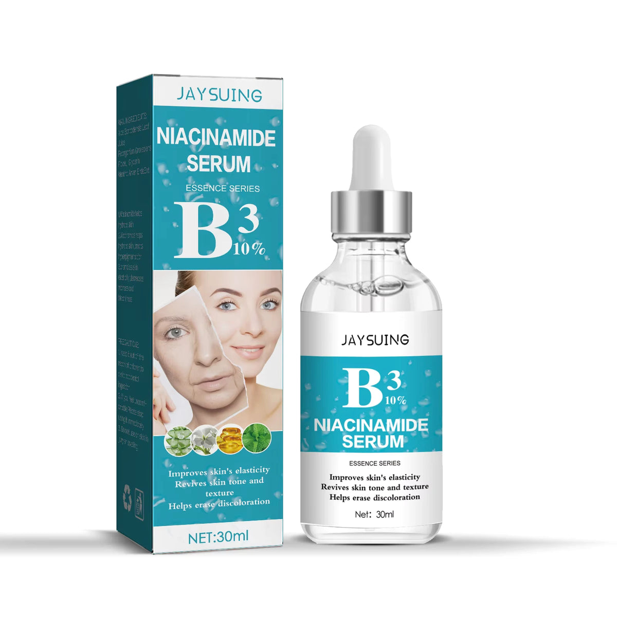 Jaysuing B3 Niacinamide Serum 30ml | سيروم النياسيناميد لتحسين مظهر البشرة وتقليل علامات التقدم بالعمر