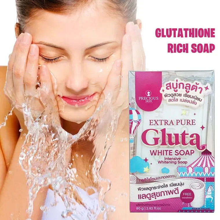 Extra Pure Gluta White Soap | صابونة لتنظيف البشرة وتوحيد لونها بإشراقة طبيعية