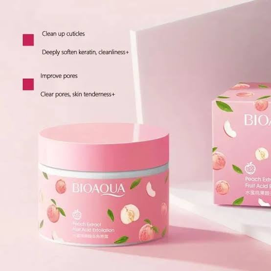 BIOAQUA Peach Exfoliating Gel | جل مقشر بالخوخ لتنعيم البشرة وتجديد إشراقتها
