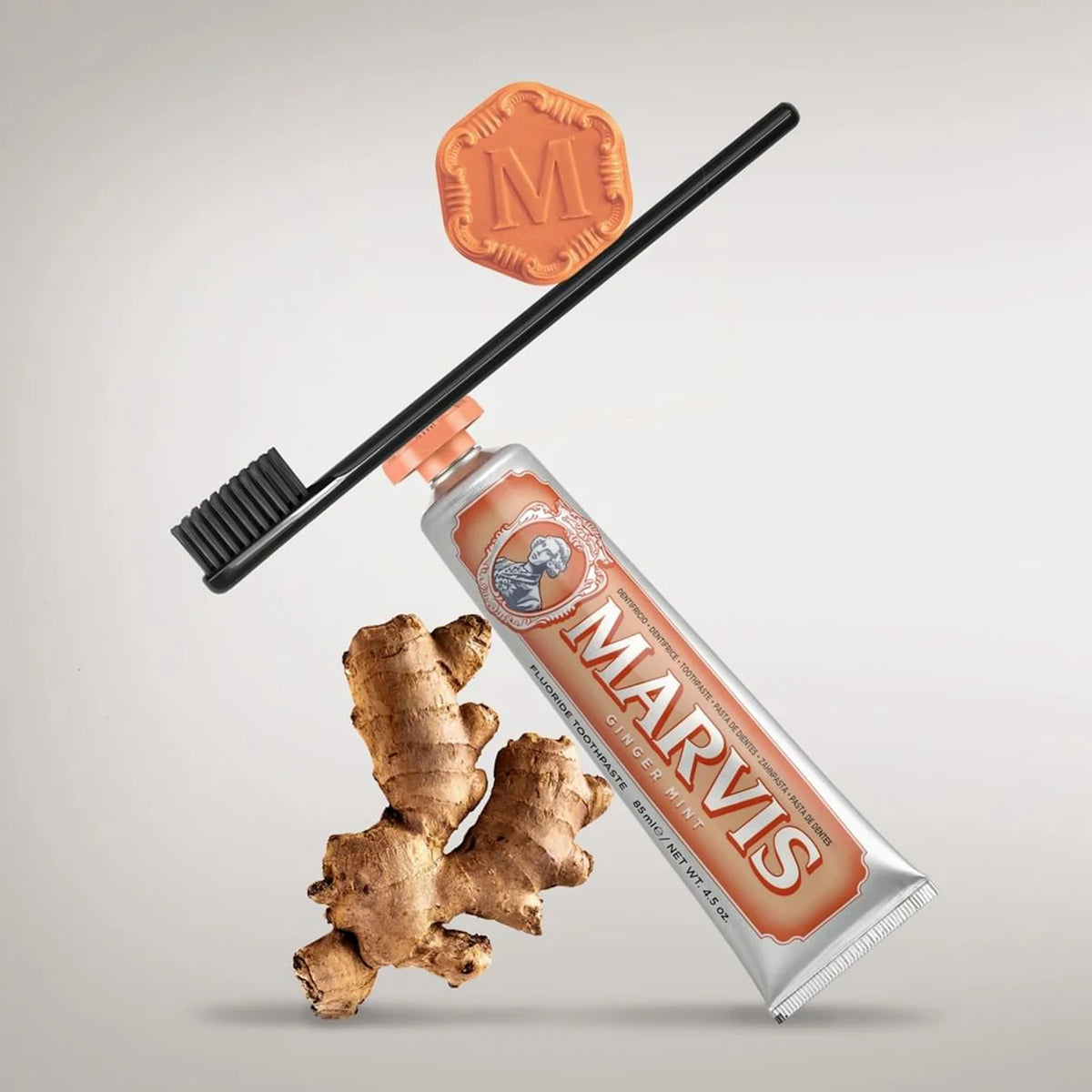 Marvis Ginger Mint Toothpaste | معجون أسنان بالزنجبيل والنعناع لانتعاش يدوم
