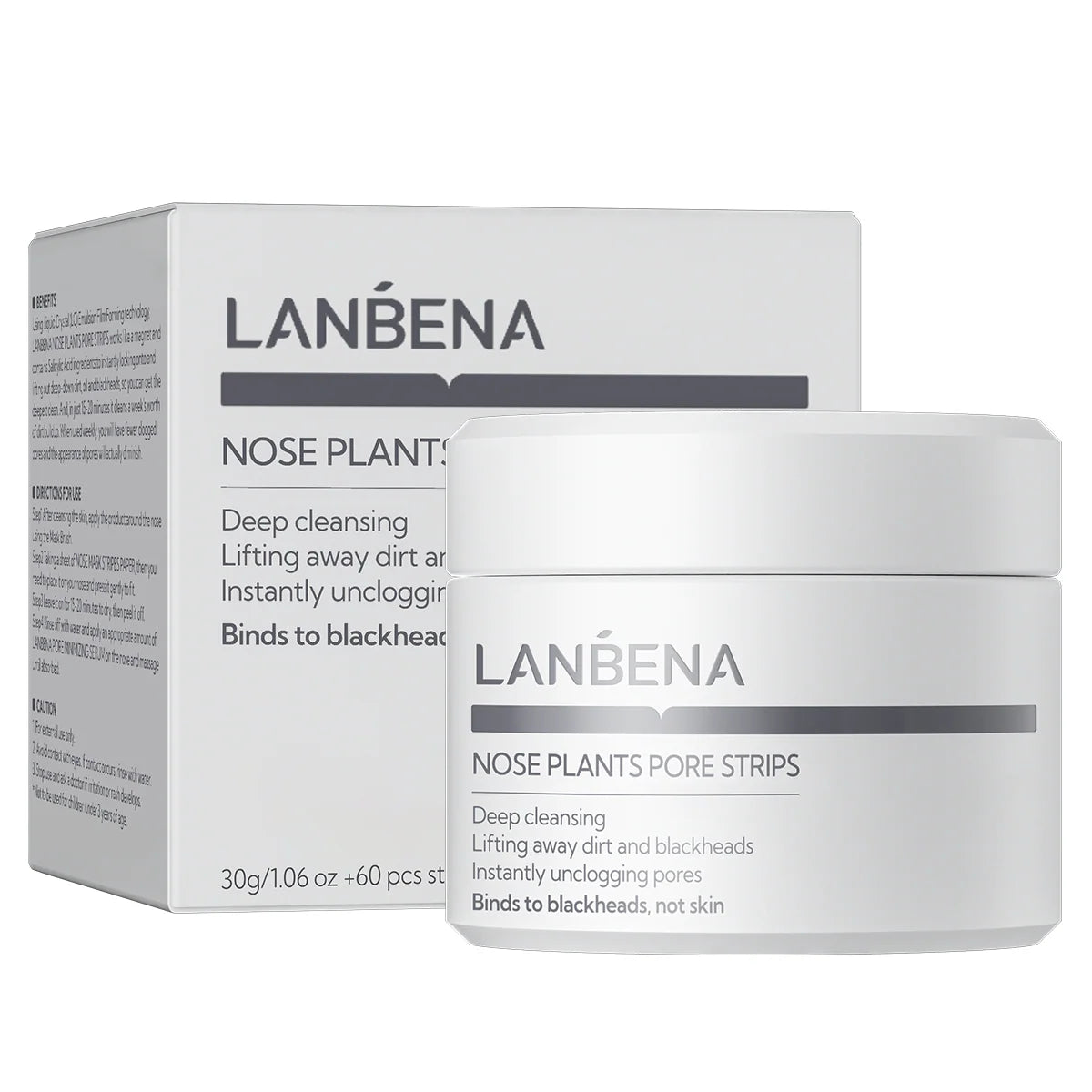 LANBENA Nose Pore Strips | شرائح تنظيف الأنف وإزالة الشوائب