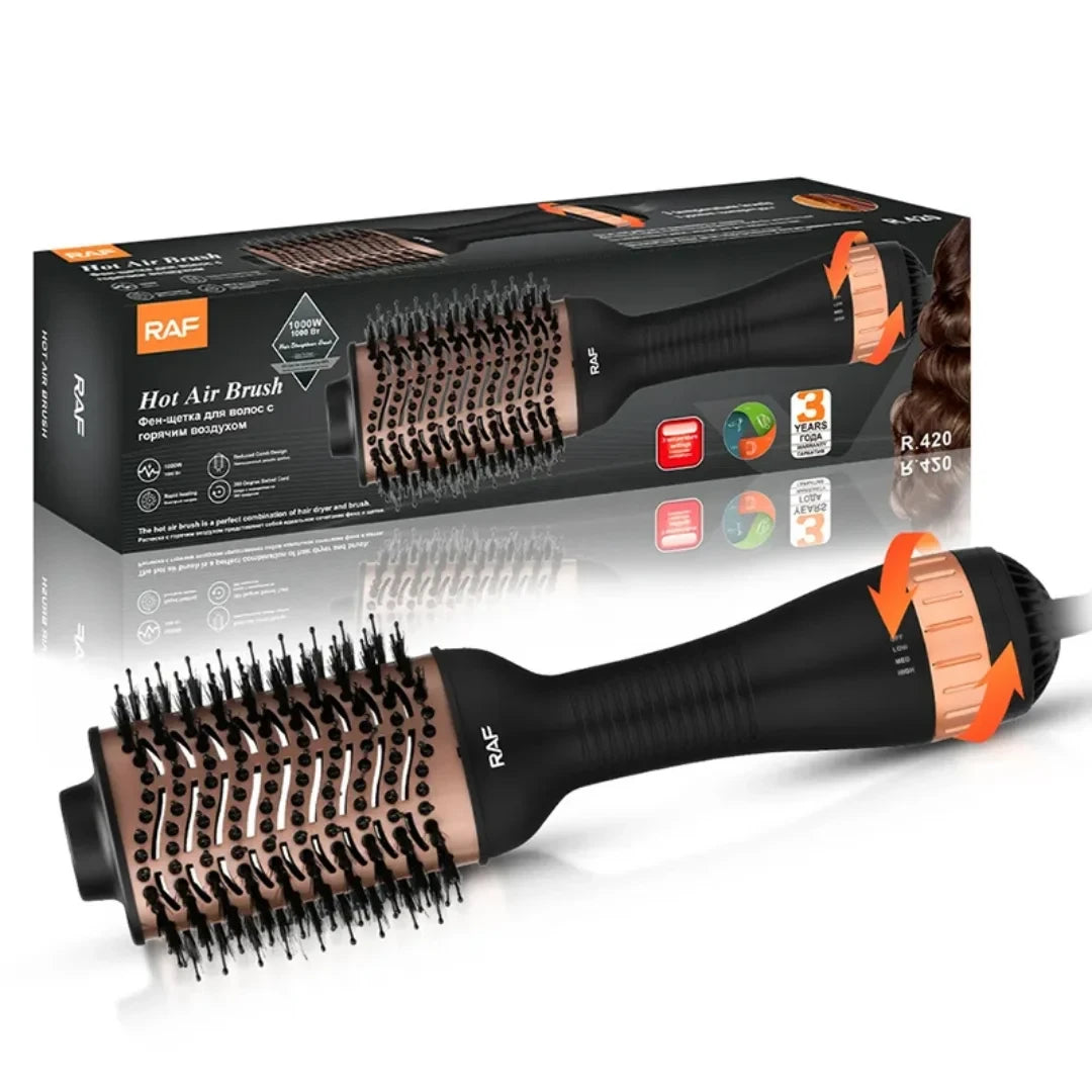 RAF R.420 Hot Air Brush | فرشاة استشوار حرارية لتصفيف وتجفيف الشعر
