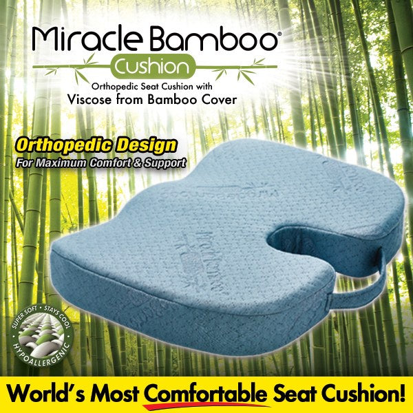 Bamboo Comfort Seat Cushion | وسادة جلوس مريحة لدعم الظهر
