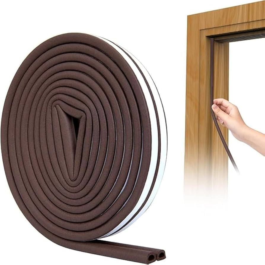 DWESS EPDM Door & Window Soundproof Sealing Strip 6M | شريط عزل صوتي وحراري للأبواب والنوافذ