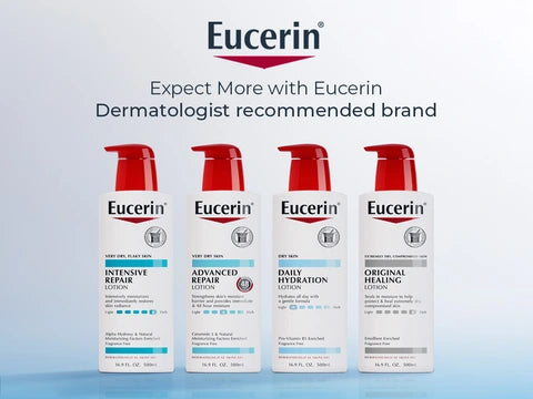 Eucerin Body Lotion Range 500ml Fragrance Free | لوشن يوسرين لترطيب الجسم خالٍ من العطور 500 مل