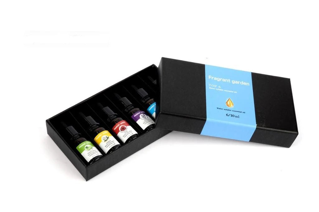 Fragrant Garden Top 6 Water Soluble Essential Oil Set 10ml | طقم زيوت عطرية قابلة للذوبان بالماء 6 روائح