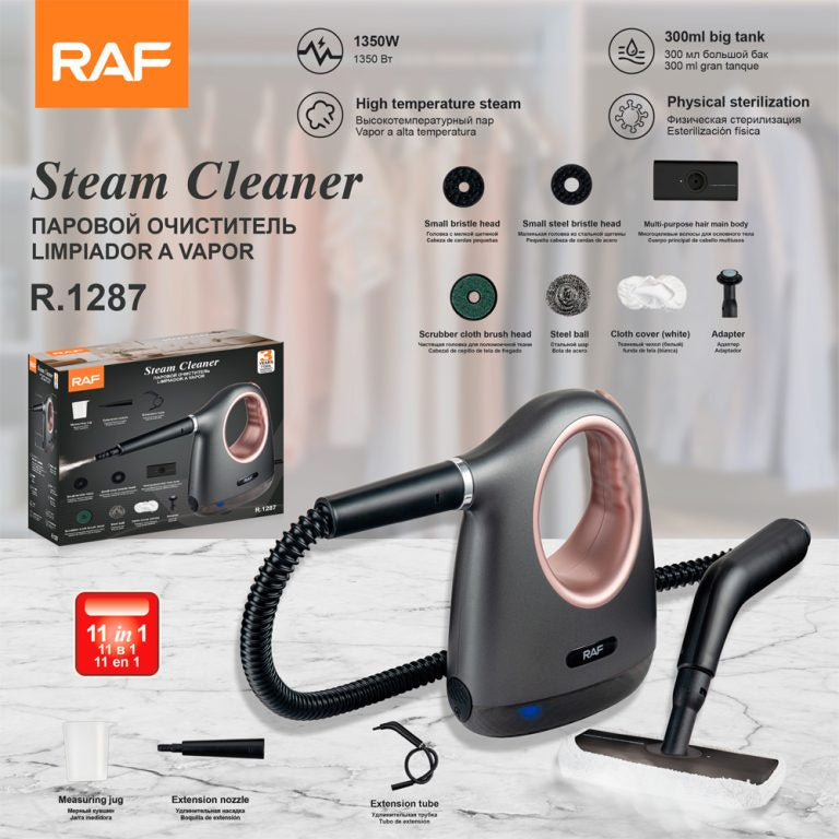 RAF Steam Cleaner منظف البخار | منظف بخار RAF بملحقات كاملة بدون مواد كيميائية