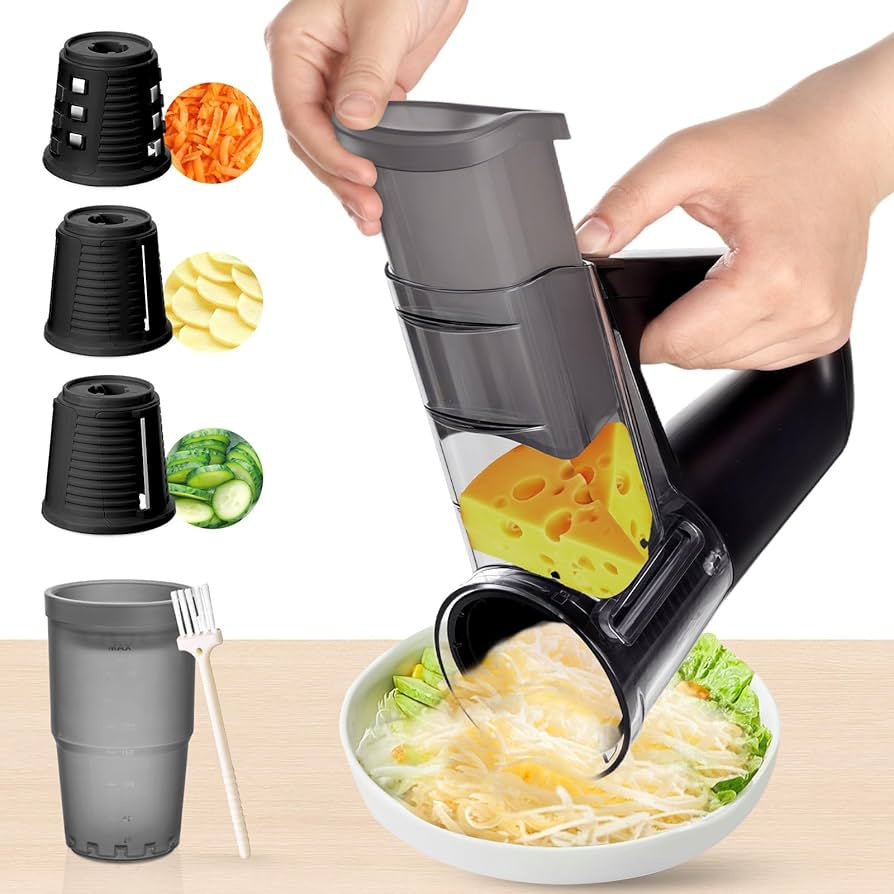Multi-Functional Electric Handheld Food Chopper | قطاعة طعام كهربائية محمولة متعددة الوظائف بشفرات قابلة للتبديل