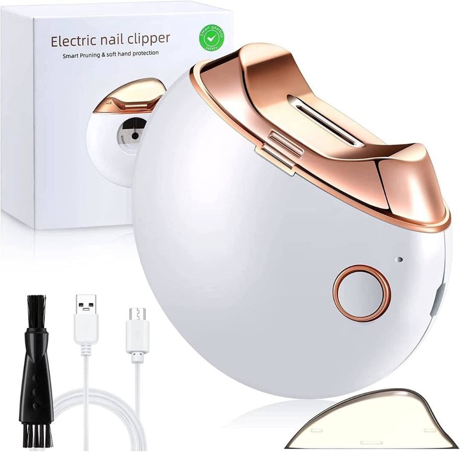 Electric Automatic Nail Clipper | مقلمة أظافر كهربائية أوتوماتيكية آمنة بضغطة زر للكبار وذوي الاحتياجات الخاصة