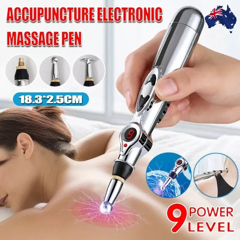 Electronic Acupuncture Massager Pen DF-618 | قلم مساج وخز إبر إلكتروني لتخفيف الآلام بمستويات قوة متعددة