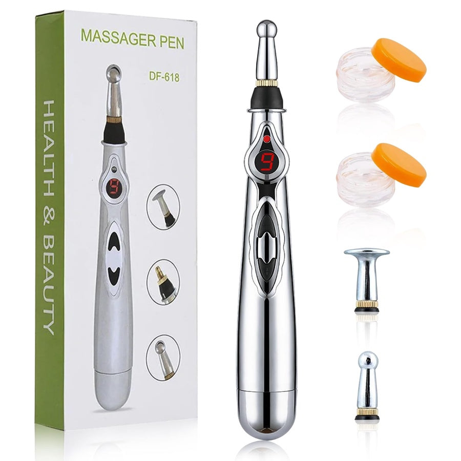 Electronic Acupuncture Massager Pen DF-618 | قلم مساج وخز إبر إلكتروني لتخفيف الآلام بمستويات قوة متعددة