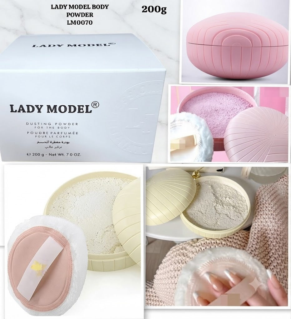 Lady Model Dusting Body Powder | بودرة Lady Model المعطرة للجسم ناعمة وفاخرة للاستخدام اليومي