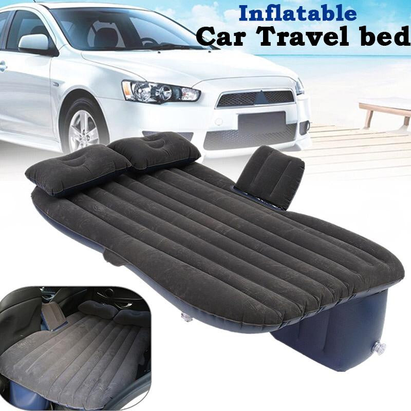 Inflatable Car Travel Bed with Pillows | سرير سيارة قابل للنفخ مع وسادتين للراحة أثناء السفر والتخييم