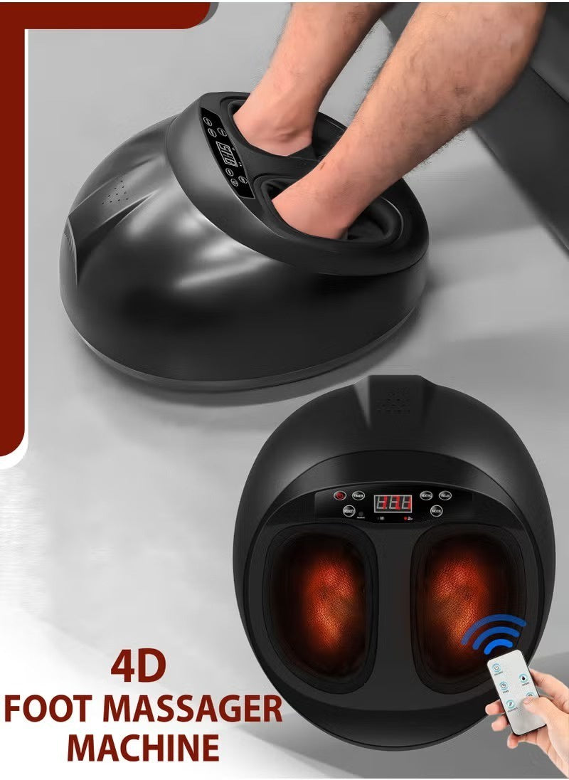 4D Electric Foot Massager Machine with Remote | جهاز مساج القدمين الكهربائي بتقنية 4D وريموت كنترول