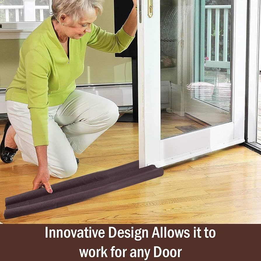 Foam Door Bottom Draft Stopper Seal Strip | شريط إسفنجي عازل لأسفل الباب لمنع تسرب الهواء والضوضاء والحشرات