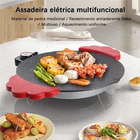 Multifunctional Electric Baking Tray Non-Stick | صينية شواء كهربائية متعددة الوظائف بطلاء غير لاصق
