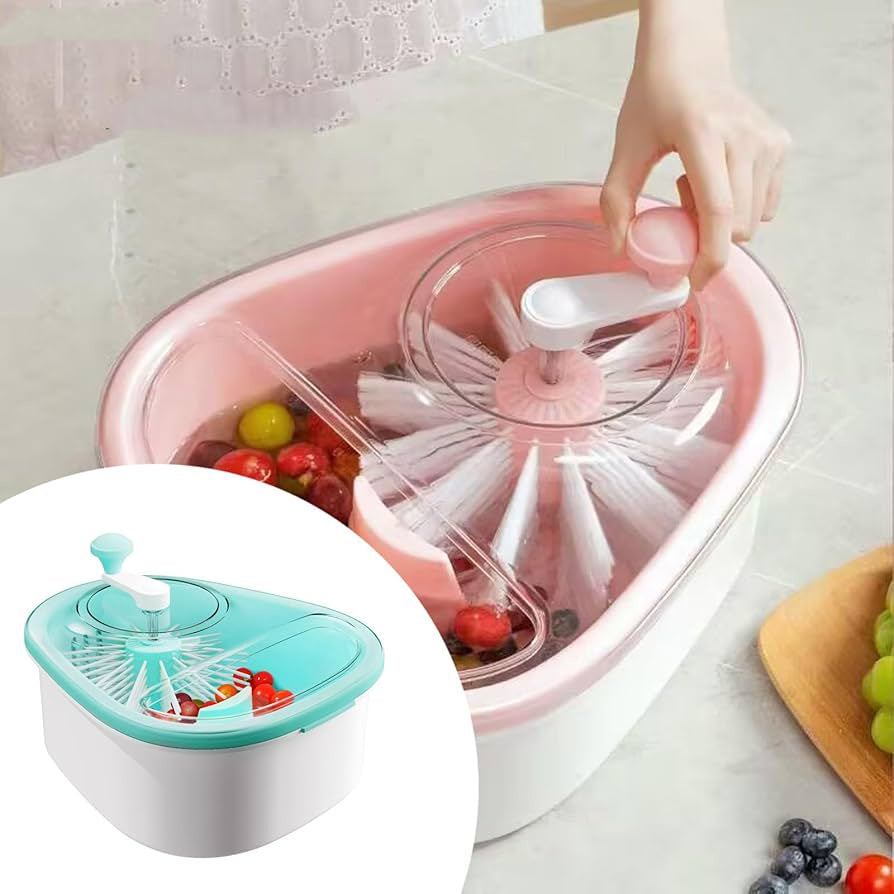 Manual Fruit & Vegetable Washing Basket | سلة غسيل وتجفيف الخضار والفواكه اليدوية