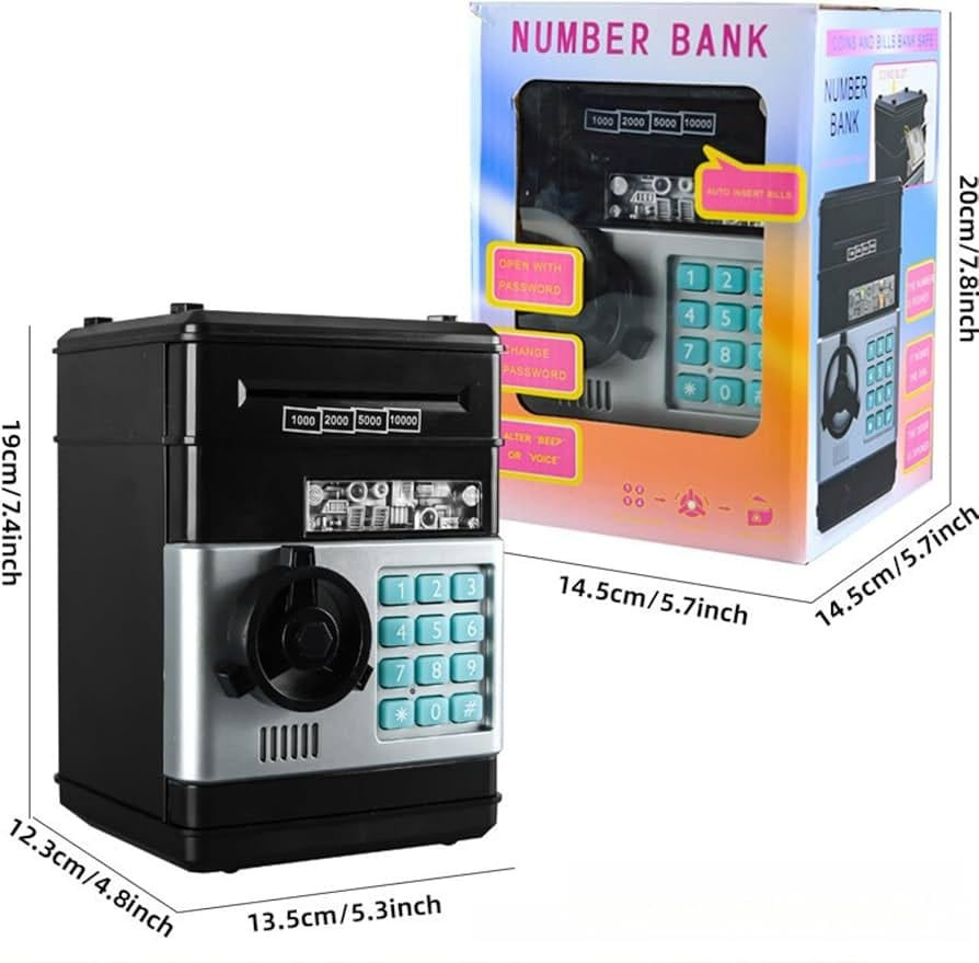 Electronic ATM Piggy Bank for Kids | حصالة إلكترونية للأطفال بكلمة مرور