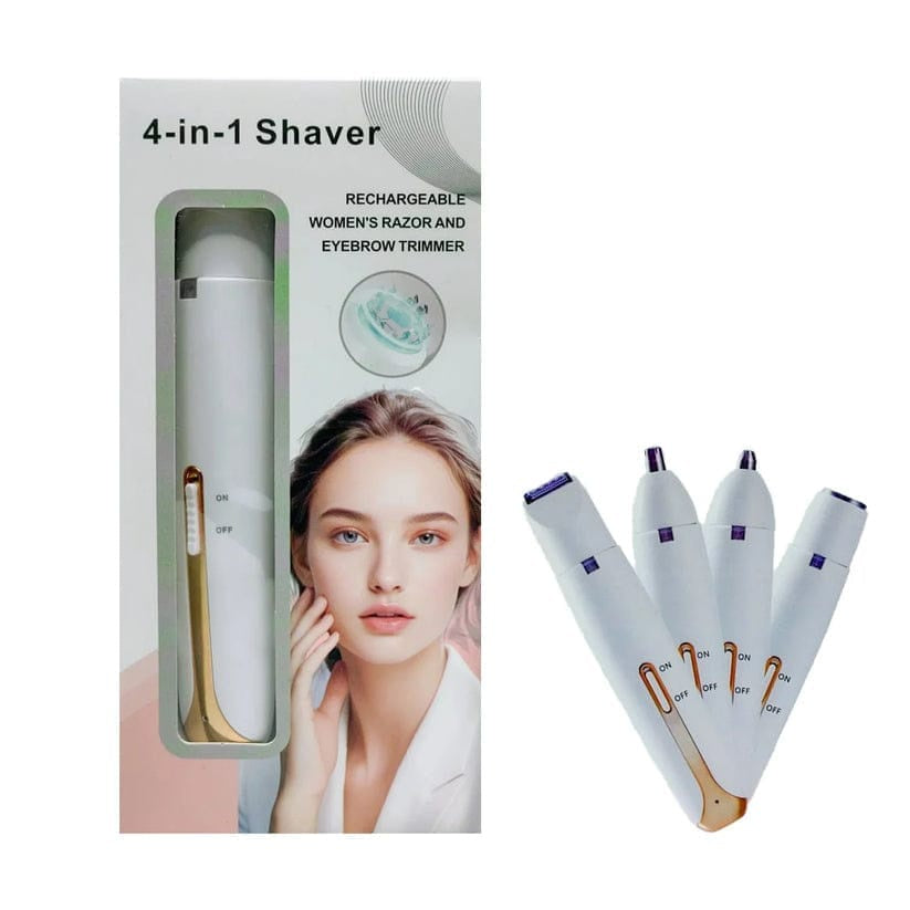 4-in-1 Rechargeable Women's Shaver | ماكينة إزالة الشعر النسائية 4 في 1