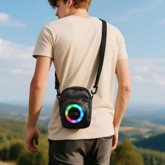 Bluetooth Speaker Shoulder Bag | حقيبة كتف متعددة الاستخدام مع سماعة بلوتوث