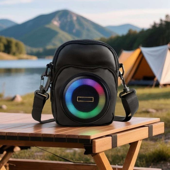 Bluetooth Speaker Shoulder Bag | حقيبة كتف متعددة الاستخدام مع سماعة بلوتوث