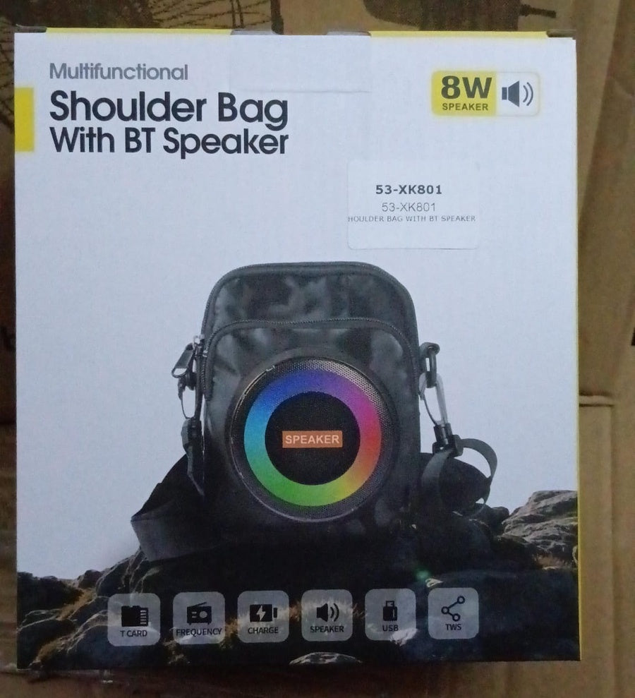 Bluetooth Speaker Shoulder Bag | حقيبة كتف متعددة الاستخدام مع سماعة بلوتوث