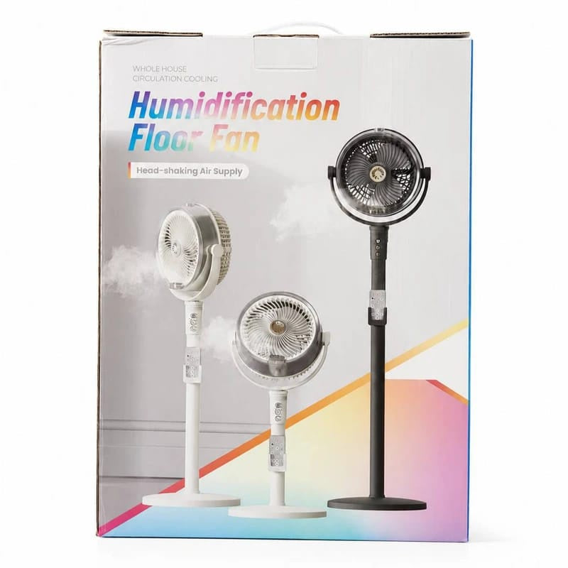 Humidifying Floor Fan with Remote Control | مروحة أرضية مرطبة للهواء مع ريموت كنترول