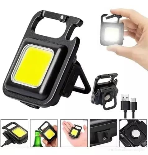 Rechargeable COB LED Keychain Light | كشاف ميدالية LED قابل للشحن
