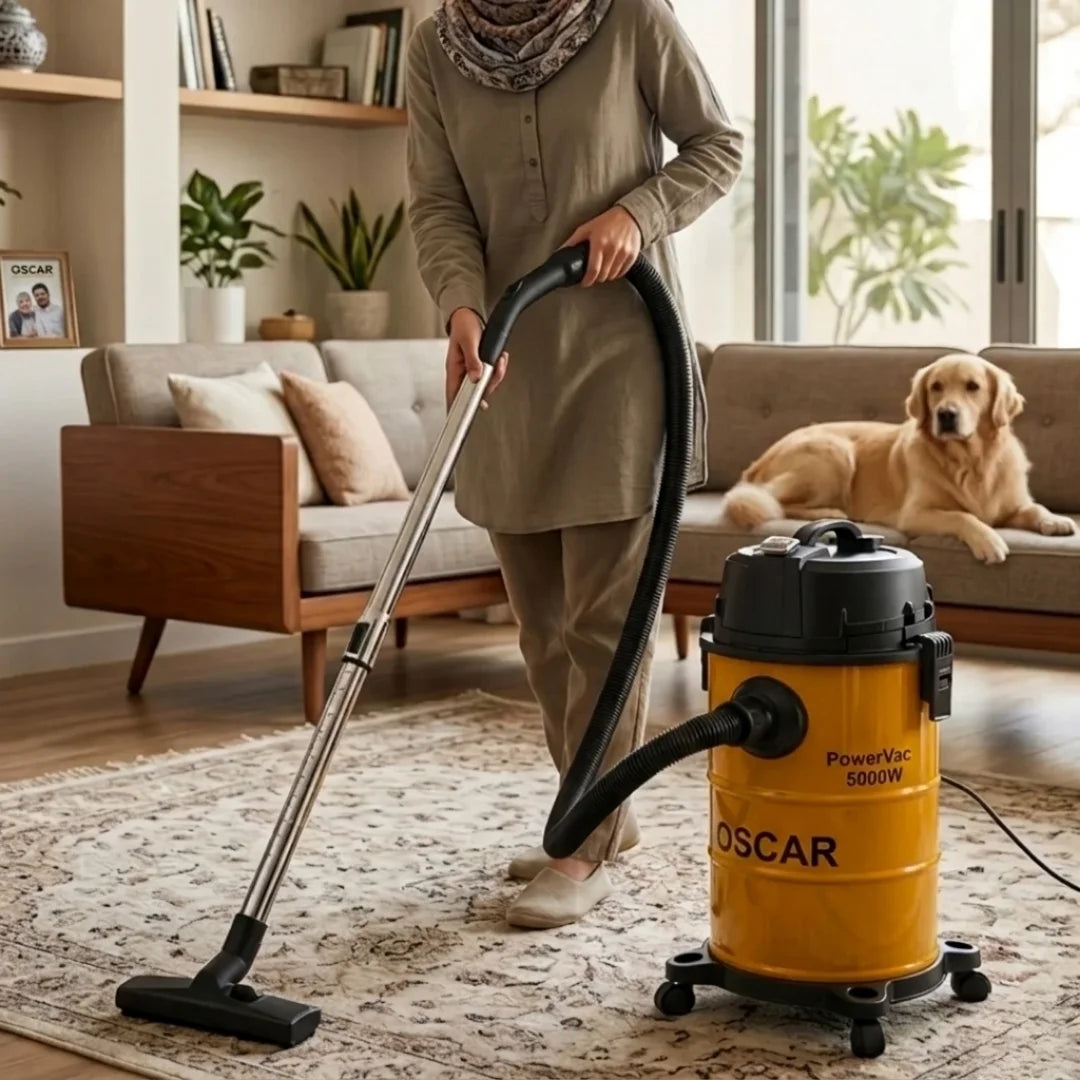 Oscar Power Vac 40L Wet & Dry Vacuum Cleaner | مكنسة أوسكار باور فاك للتنظيف الجاف والرطب 40 لتر