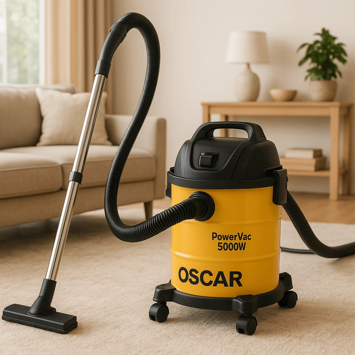 Oscar Power Vac 15L Wet & Dry Vacuum Cleaner | مكنسة أوسكار باور فاك للتنظيف الجاف والرطب 15 لتر