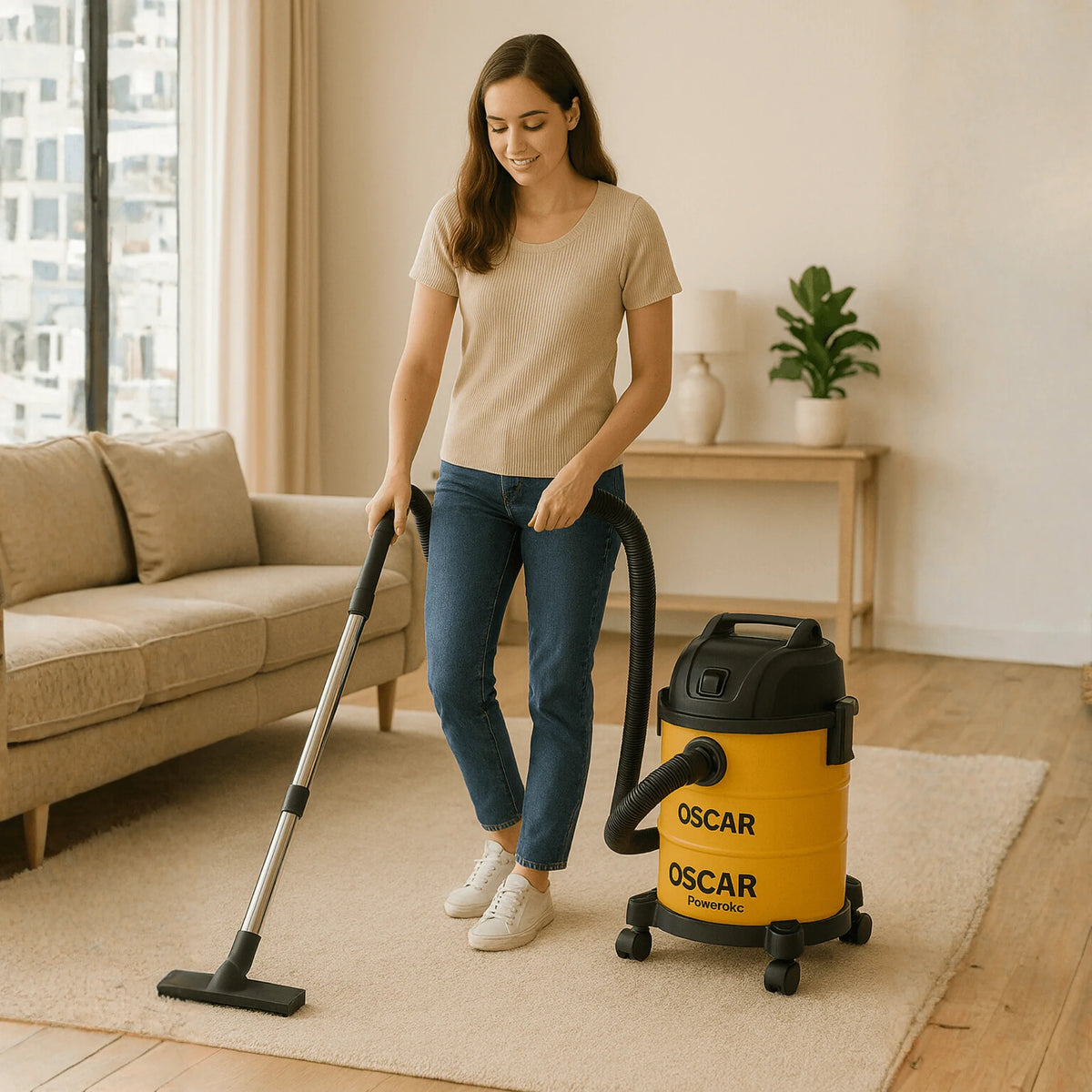 Oscar Power Vac 15L Wet & Dry Vacuum Cleaner | مكنسة أوسكار باور فاك للتنظيف الجاف والرطب 15 لتر