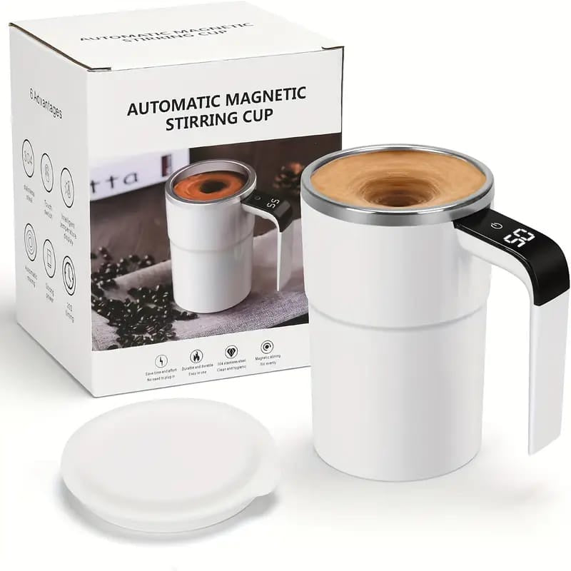 Automatic Magnetic Stirring Mug 380ml | كوب التحريك المغناطيسي الأوتوماتيكي 380 مل
