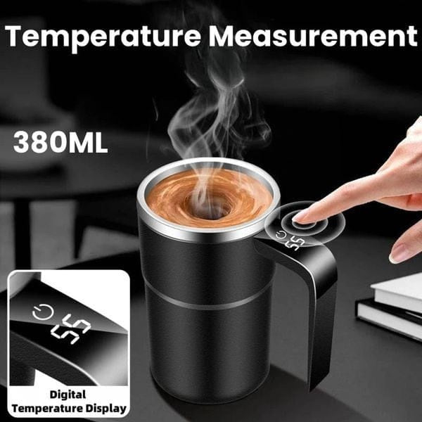 Automatic Magnetic Stirring Mug 380ml | كوب التحريك المغناطيسي الأوتوماتيكي 380 مل