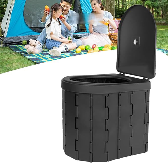 Foldable Portable Camping Toilet | مرحاض متنقل قابل للطي للرحلات والتخييم