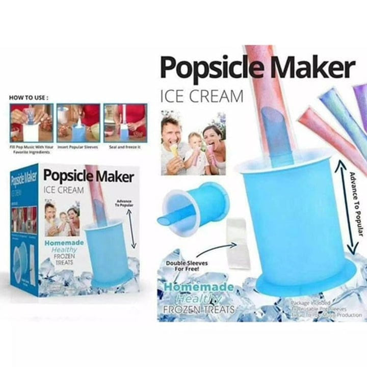 DIY Popsicle Maker with Ice Pop Bags | قالب صنع الآيس كريم المنزلي مع أكياس التجميد