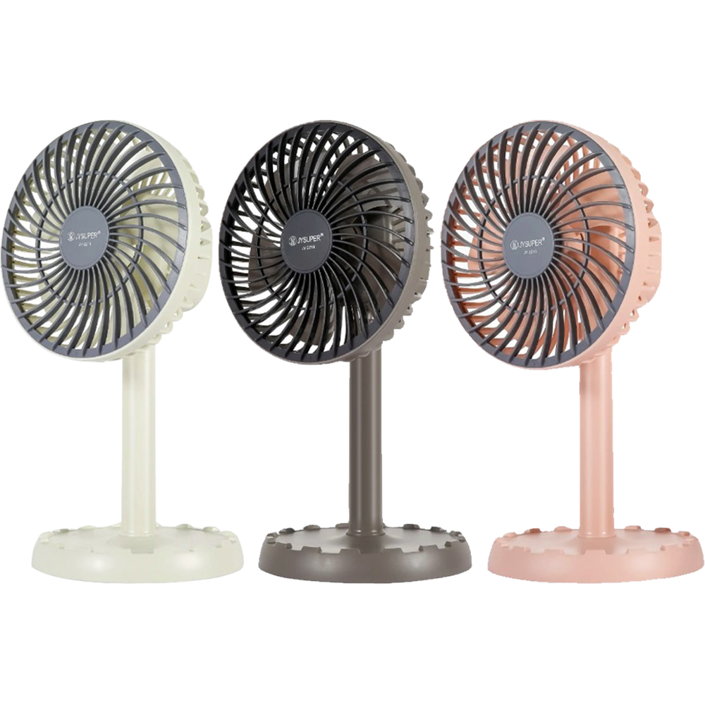 JYSUPER Rechargeable Portable Fan | مروحة مكتبية محمولة قابلة للشحن