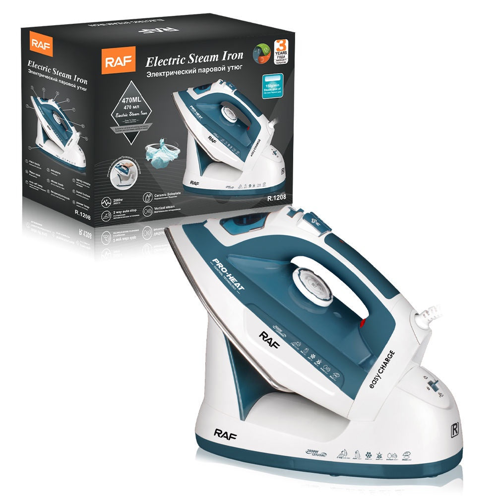 RAF Electric Steam Iron 2600W | مكواة بخار كهربائية راف 2600 واط