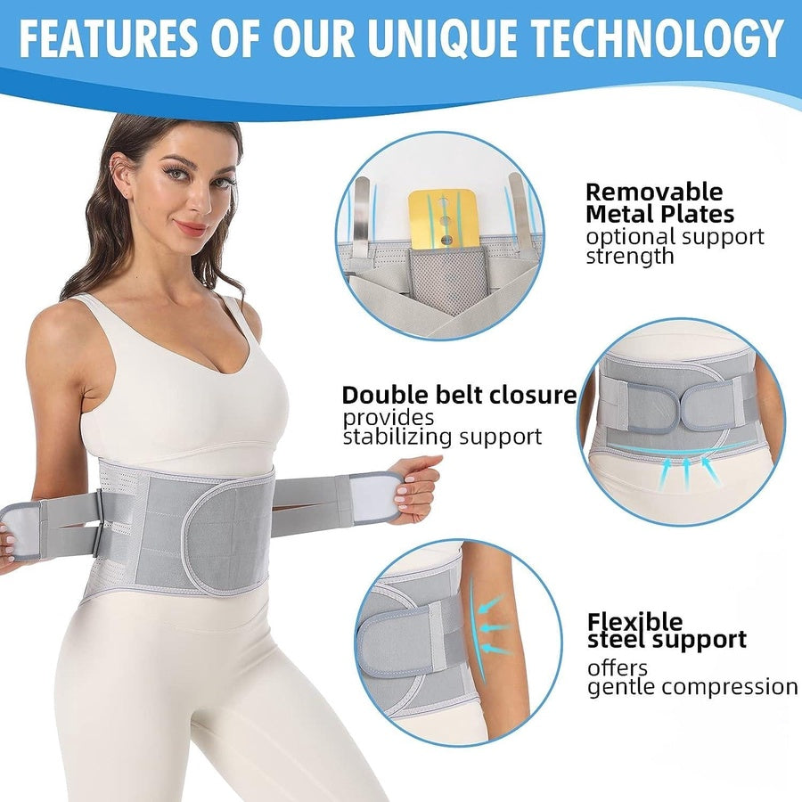 Back Brace for Lower Back Support | حزام دعم الظهر وأسفل الظهر للرجال والنساء