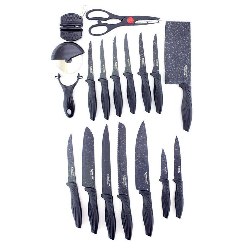 18-Piece Kitchen Knife Set | طقم سكاكين مطبخ 18 قطعة
