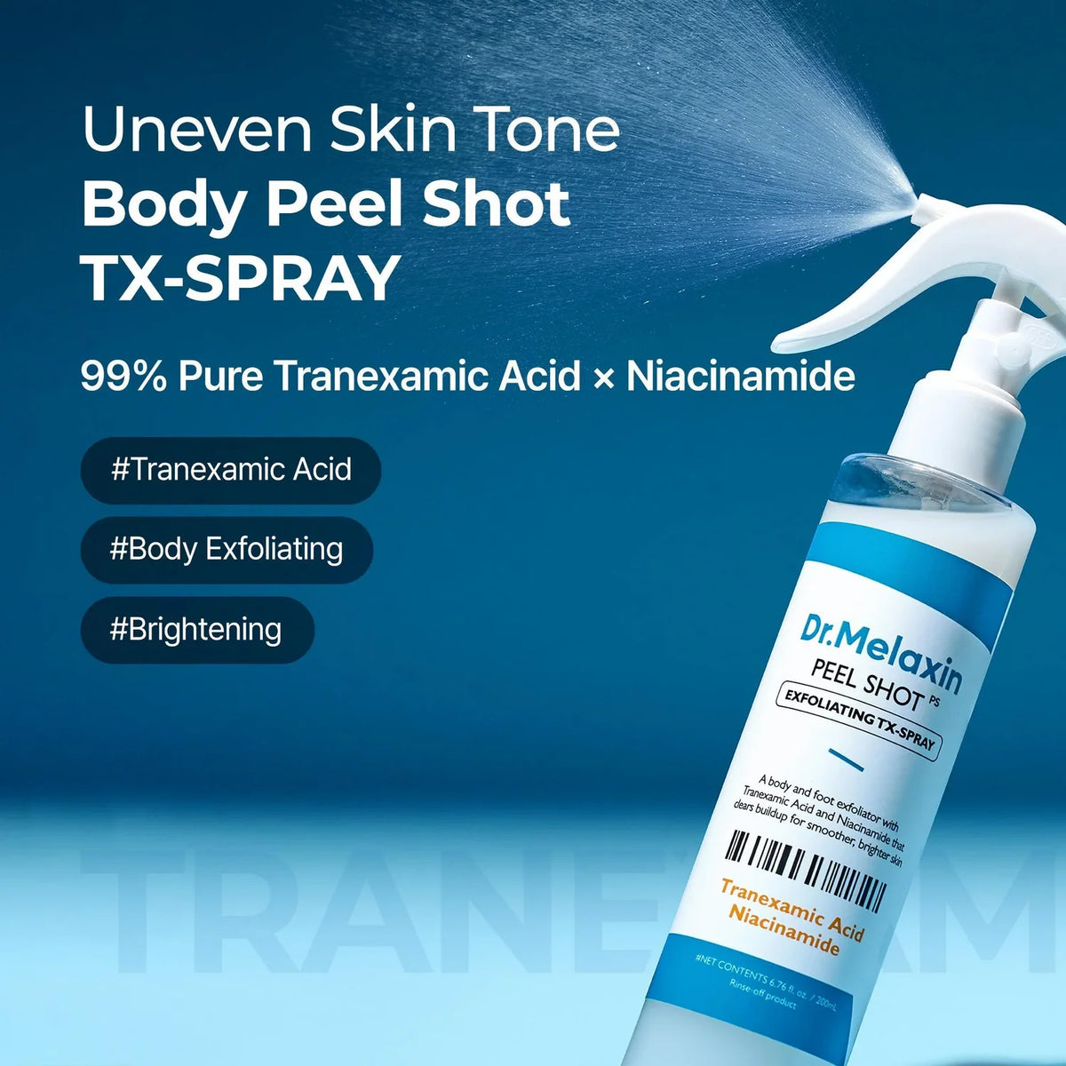 DR MELAXIN Peel Shot Exfoliating Spray | بخاخ دكتور ميلاكسين المقشر للبشرة