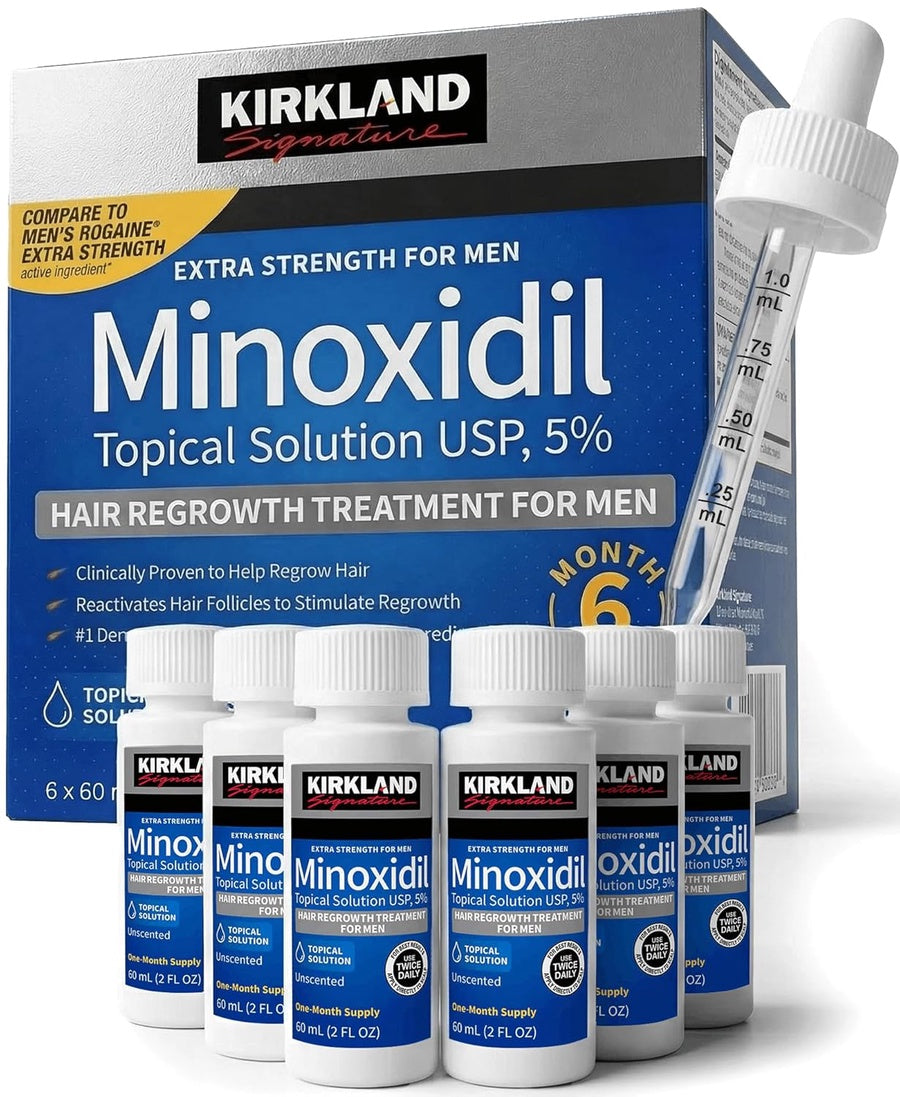 Kirkland Minoxidil for Men Liquid | كيركلاند مينوكسيديل للرجال لنمو الشعر