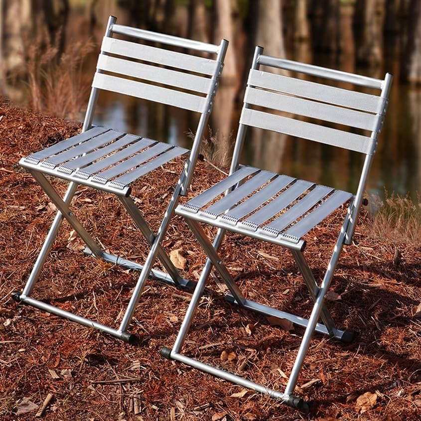 Foldable Camping Chair with Back Support | كرسي تخييم قابل للطي مع مسند ظهر