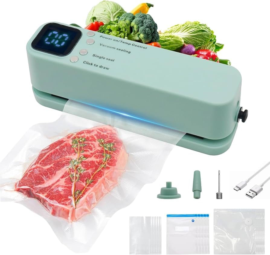 Portable Vacuum Sealer Machine | ماكينة تفريغ هواء ولحام أكياس الطعام
